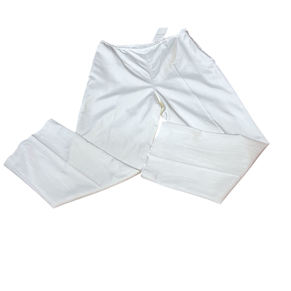 ESCADA BY MARGARETHA LEY Cream Women’s Faille Pants Size: 42/12
